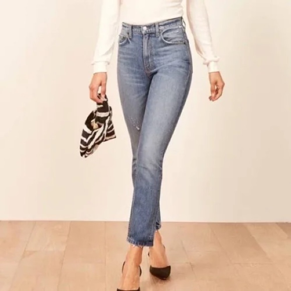 Reformation Julia High Cropped Jean- Skye
